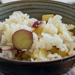 すぐできる！さつまいもの炊き込みご飯♡